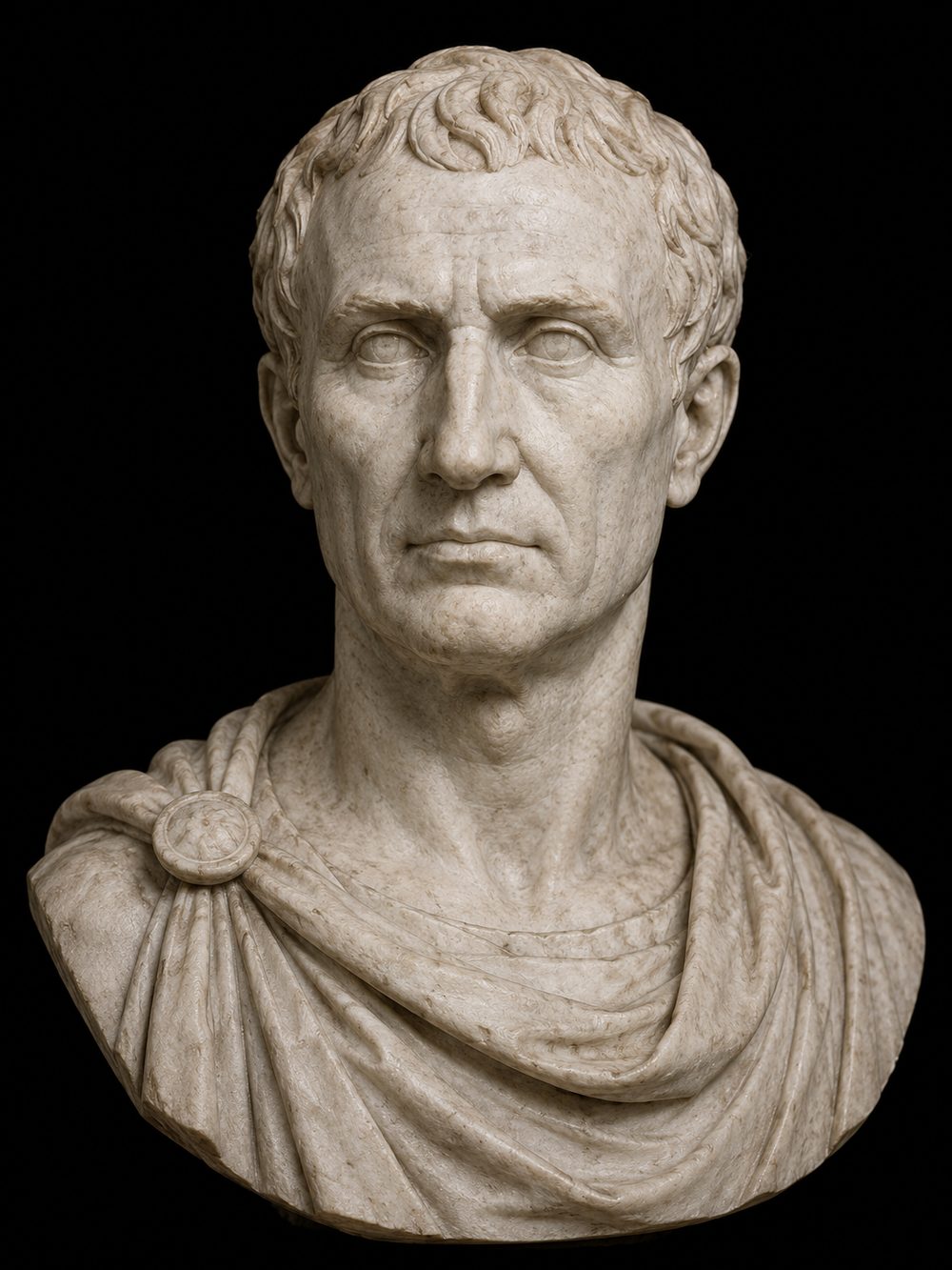 Busto romano en mármol